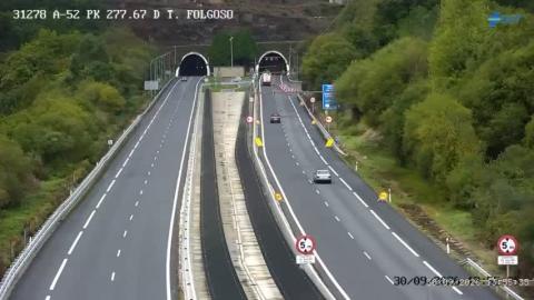 A Cañiza: cámara «A-52, túnel do Folgoso»