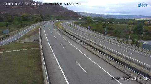 Verín: imagen reciente de la webcam